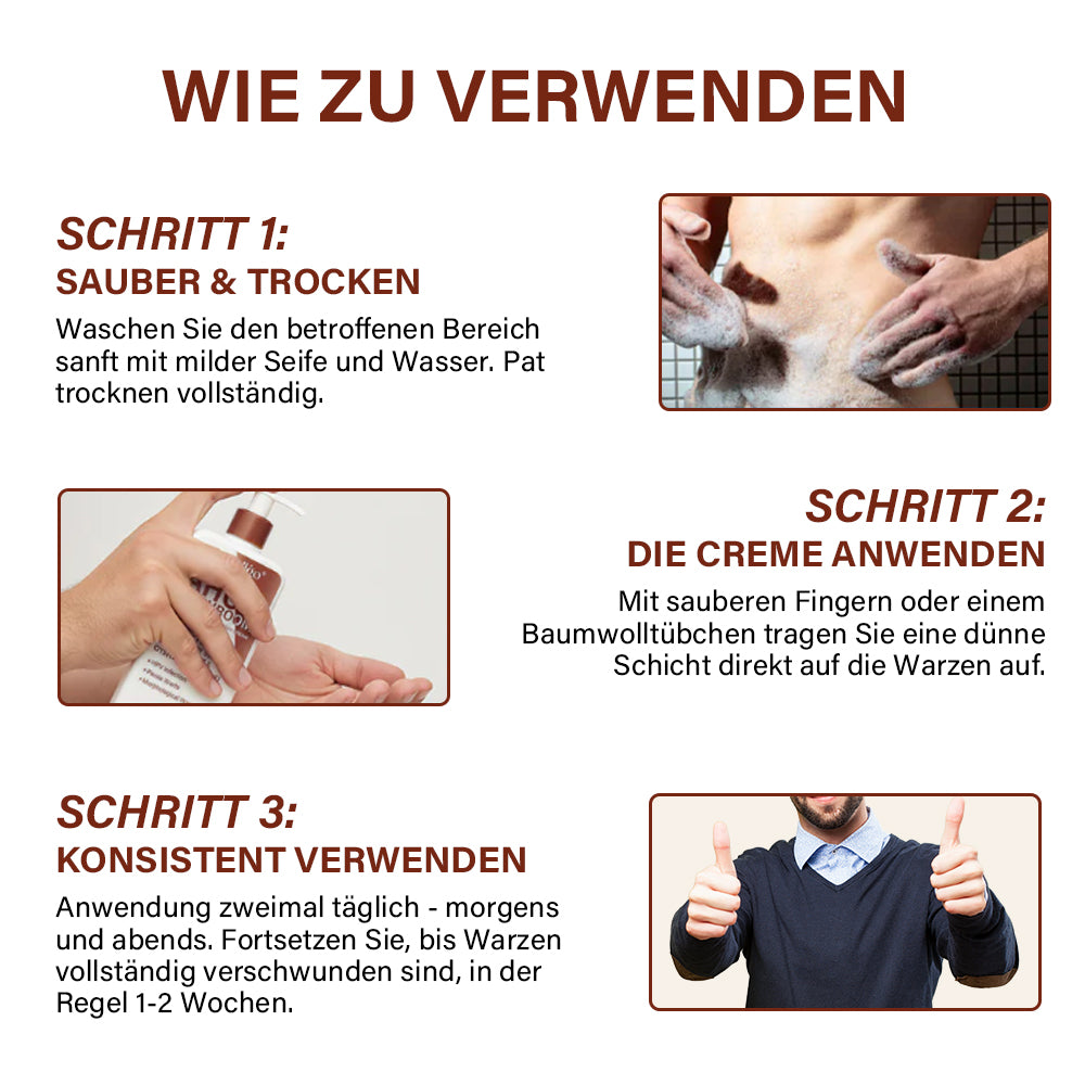 Oveallgo® AHCC Fungal HPV Genital Warts Removal Cream 15 HOW TO USE